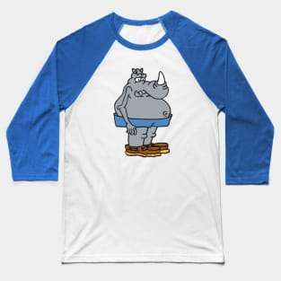 1 Crazy Rhino Baseball T-Shirt